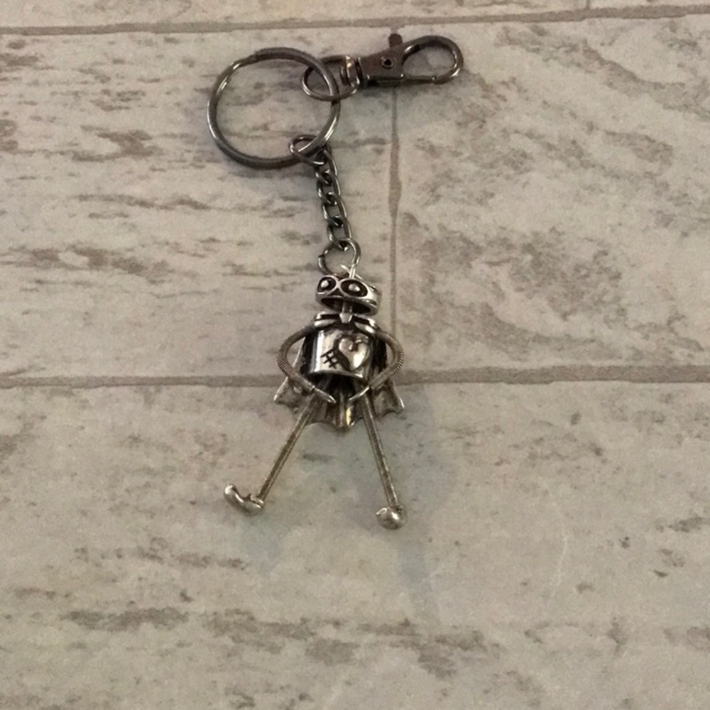 Robot charm keychain